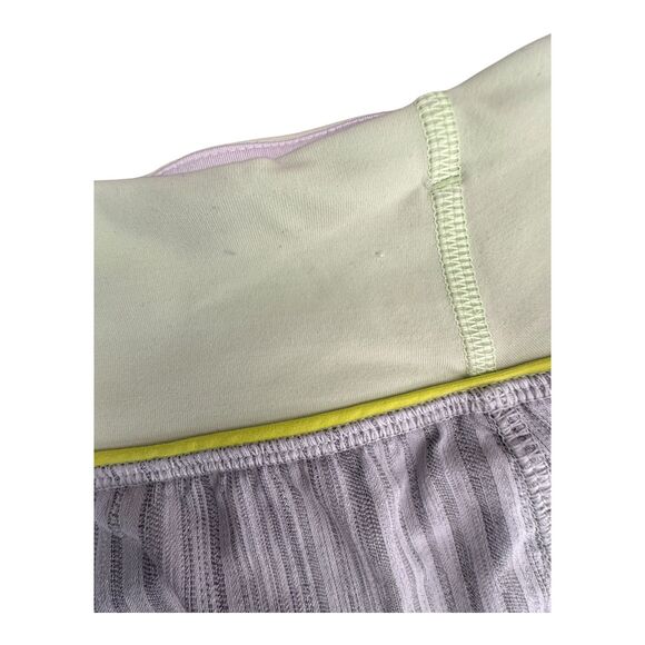 Lululemon Speed Up Running Shorts Women's Size 6 Gray/Lime Multi Lined - Picture 4 of 11